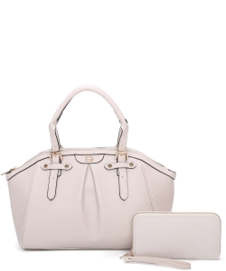 Fashion Top Handle 2-in-1 Satchel Bag LF2330T2 BEIGE